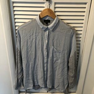 Topshop striped button-down shirt